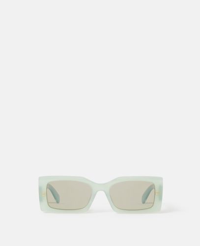 Logo-Engraved Rectangular Sunglasses, - Stella McCartney - Modalova