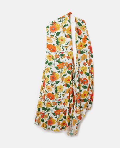 Robe longue à imprimé Lady Garden avec cape asymétrique, , , Taille: 36 - Stella McCartney - Modalova