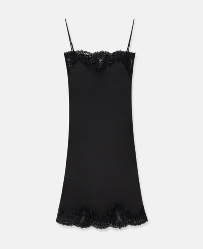 Robe midi sans manches en dentelle et satin, , , Taille: 38 - Stella McCartney - Modalova