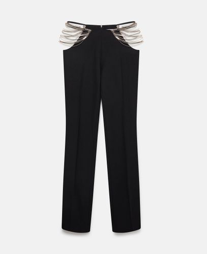Pantalon chaîne à taille ultra basse, , , Taille: 36 - Stella McCartney - Modalova
