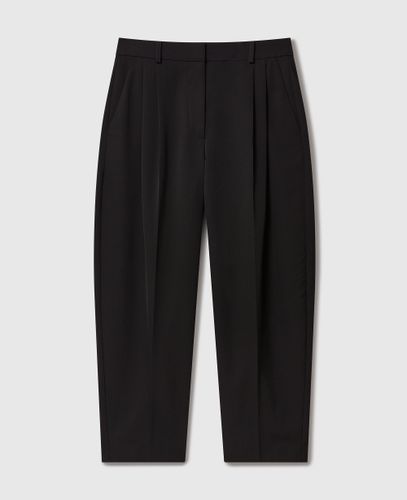 Pantalon plisse en laine a taille haute, , , Taille: 42 - Stella McCartney - Modalova