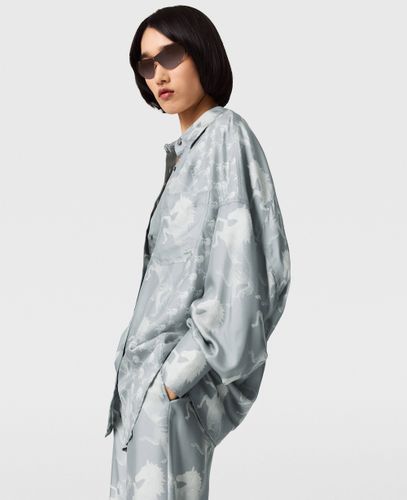 Chemise en soie avec imprime cheval, , Taille: 36 - Stella McCartney - Modalova