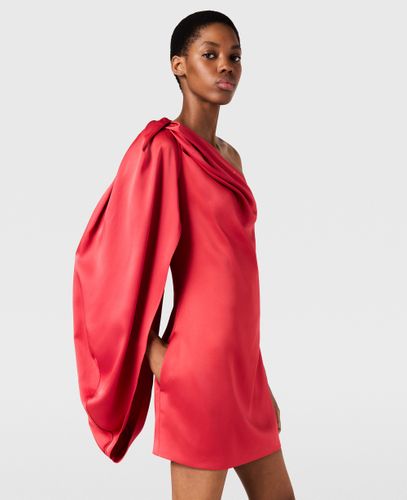 Mini robe drapee asymetrique en satin, , Taille: 38 - Stella McCartney - Modalova