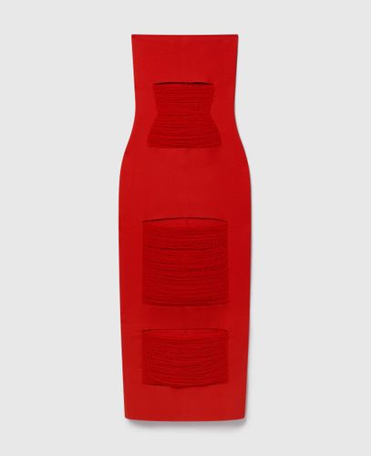 Robe bustier longue en maille compacte decoupee, , , Taille: XS - Stella McCartney - Modalova
