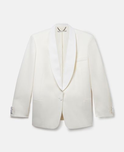 Blazer en laine avec revers châle, , , Taille: 40 - Stella McCartney - Modalova