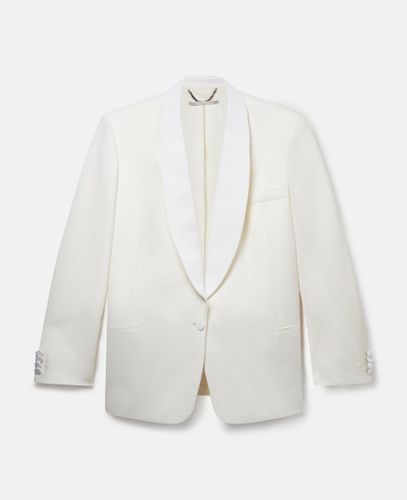 Blazer en laine avec revers châle, , , Taille: 42 - Stella McCartney - Modalova