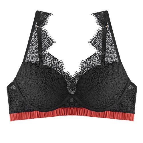 Soutien-gorge ampliforme coque moulée noir/cuivre Impertinente - Pomm'Poire - Modalova