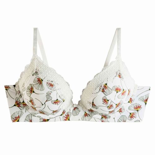 Soutien-gorge ampliforme coque moulée multico/ivoire Eglantine - Pomm'Poire - Modalova