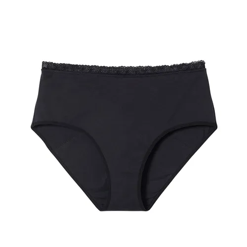 Culotte menstruelle haute noire Frida - Pomm'Poire - Modalova