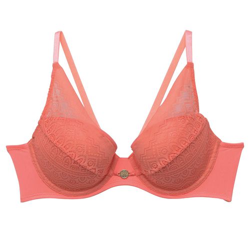 Soutien-gorge ampliforme coque moulée rose Gaufrette - Pomm'Poire - Modalova