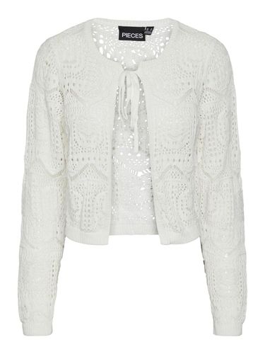 Pcklina - Au Crochet Cardigan En Maille - Pieces - Modalova