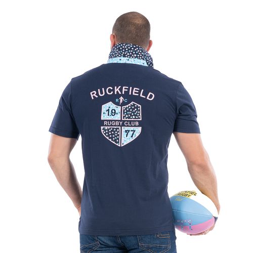 Polo jersey manches courtes marine Rugby club - Ruckfield - Modalova