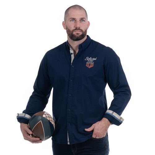Chemise à manches longues Selected Rugby bleu marine - Ruckfield - Modalova
