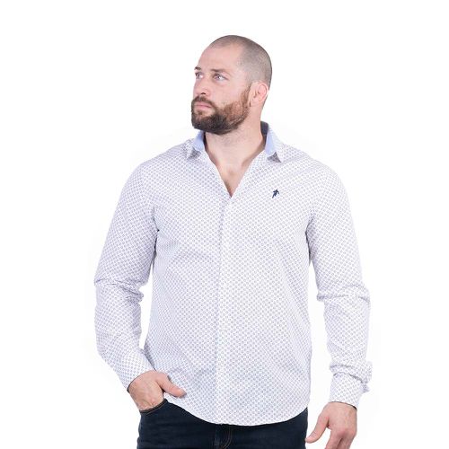 Chemise à manches longues Rugby élégance blanche - Ruckfield - Modalova