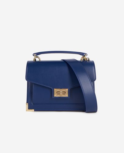 Sac Emily Small En Cuir Bleu Marine - The Kooples - Modalova