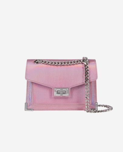 Sac Emily Chaîne En Cuir Rose Irisé - The Kooples - Modalova