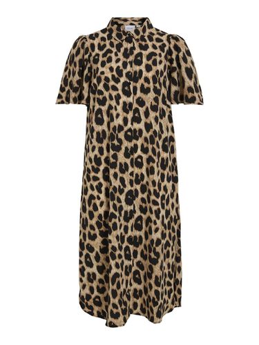 Midi À Motif Robe-chemise - Vila - Modalova