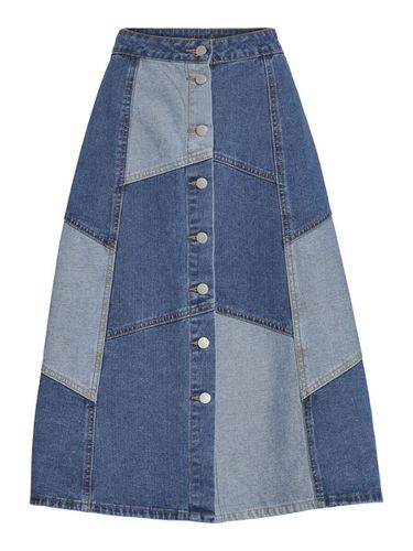 Denim Jupe Mi-longue - Vila - Modalova