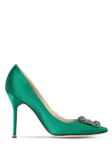 Escarpins En Satin Hangisi 105 Mm - MANOLO BLAHNIK - Modalova