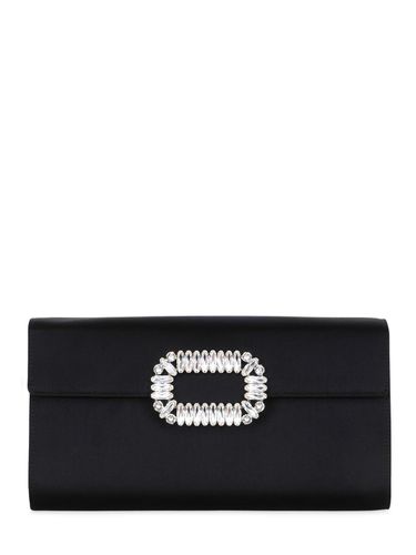 Pochette En Satin Avec Boucle En Cristaux - ROGER VIVIER - Modalova