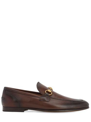 Mocassins En Cuir Jordaan Horsebit - GUCCI - Modalova