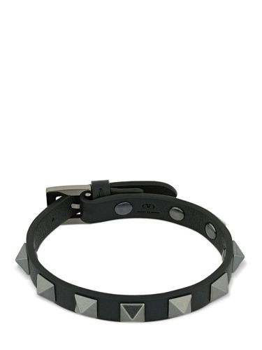 Bracelet En Cuir Rockstud - VALENTINO GARAVANI - Modalova