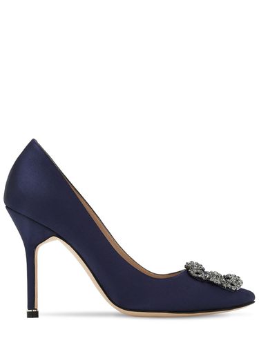 Escarpins En Satin Hangisi 105 Mm - MANOLO BLAHNIK - Modalova