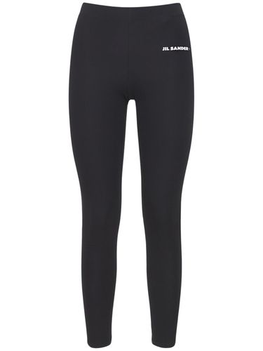 Legging En Jersey Technique Stretch À Logo - JIL SANDER - Modalova