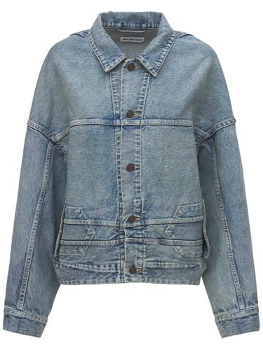 Veste En Denim De Coton - BALENCIAGA - Modalova