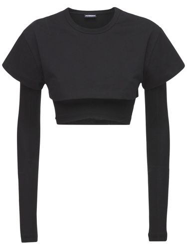 T-shirt En Jersey De Lyocell Le Double - JACQUEMUS - Modalova