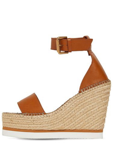 Espadrilles Compensées En Cuir Glyn 120 Mm - SEE BY CHLOÉ - Modalova