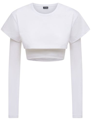 T-shirt En Jersey De Coton Le Double T-shirt - JACQUEMUS - Modalova