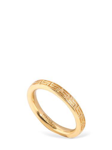 Fine Bague À Motif Grec - VERSACE - Modalova