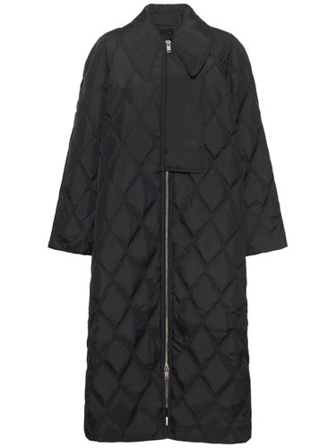 Manteau En Nylon Ripstop Matelassé - GANNI - Modalova