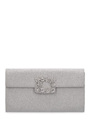 Pochette En Satin Pailleté Avec Boucle - ROGER VIVIER - Modalova