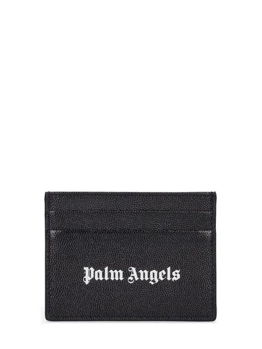 Portes-cartes En Cuir Imprimé Logo - PALM ANGELS - Modalova