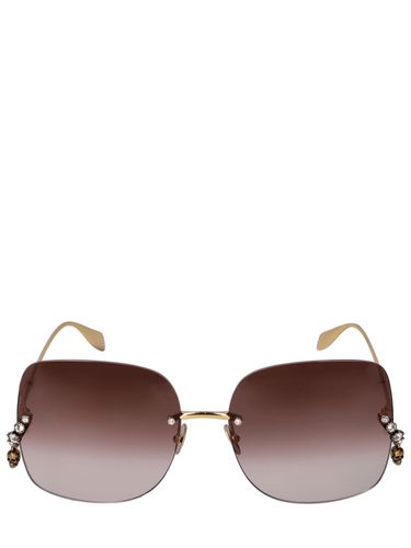 Lunettes De Soleil En Métal Am0390s - ALEXANDER MCQUEEN - Modalova