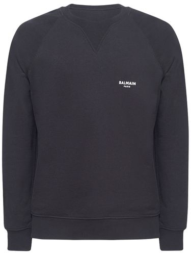 Sweat-shirt Floqué À Logo - BALMAIN - Modalova