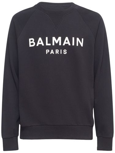 Sweat-shirt Avec Logo Imprimé - BALMAIN - Modalova