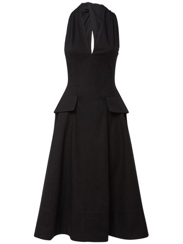 Robe Midi En Coton Texturé - BOTTEGA VENETA - Modalova