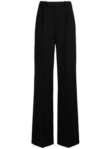 Pantalon En Laine Grain De Poudre - SAINT LAURENT - Modalova