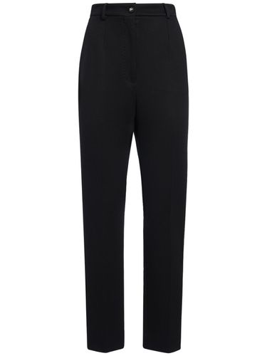 Pantalon Droit En Jersey Punto Milano - DOLCE & GABBANA - Modalova