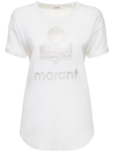 T-shirt En Lin Imprimé Logo Koldi - MARANT ETOILE - Modalova