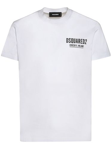 T-shirt En Jersey De Coton Ceresio 9 - DSQUARED2 - Modalova