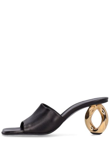 Sandales Mules En Cuir Détail Talon Chaîne 75 Mm - JW ANDERSON - Modalova