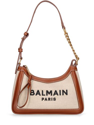 Sac Porté Épaule En Toile Et Cuir B-army - BALMAIN - Modalova