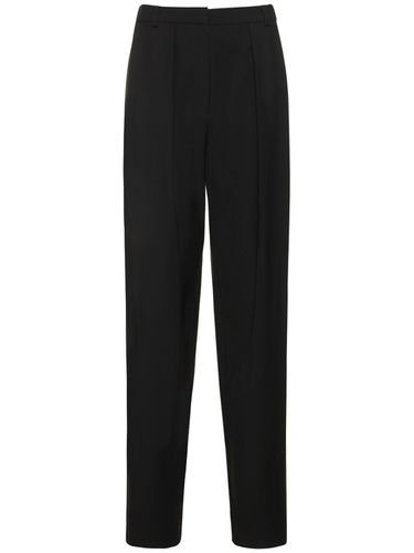 Pantalon Droit En Sergé De Laine Taille Haute - MAGDA BUTRYM - Modalova