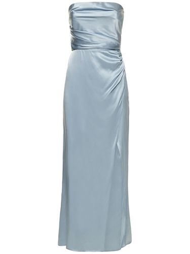 Robe Bustier Longue En Satin De Soie Barrow - REFORMATION - Modalova