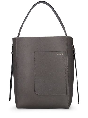 Sac Cabas Moyen En Cuir Grainé Souple - VALEXTRA - Modalova