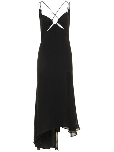 Robe Midi En Georgette De Soie Stretch Layla - THE ANDAMANE - Modalova